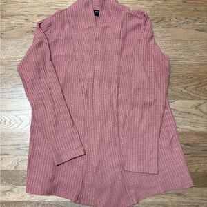 HYFVE Textured Knit Cardigan in Mauve